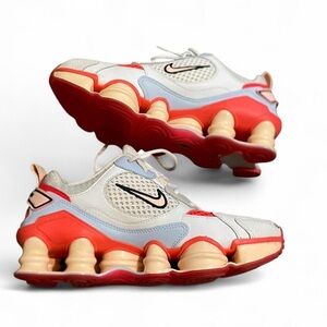 Nike Shox TL Women's 6 Running Shoes Sneaker Nova White Laser Crimson